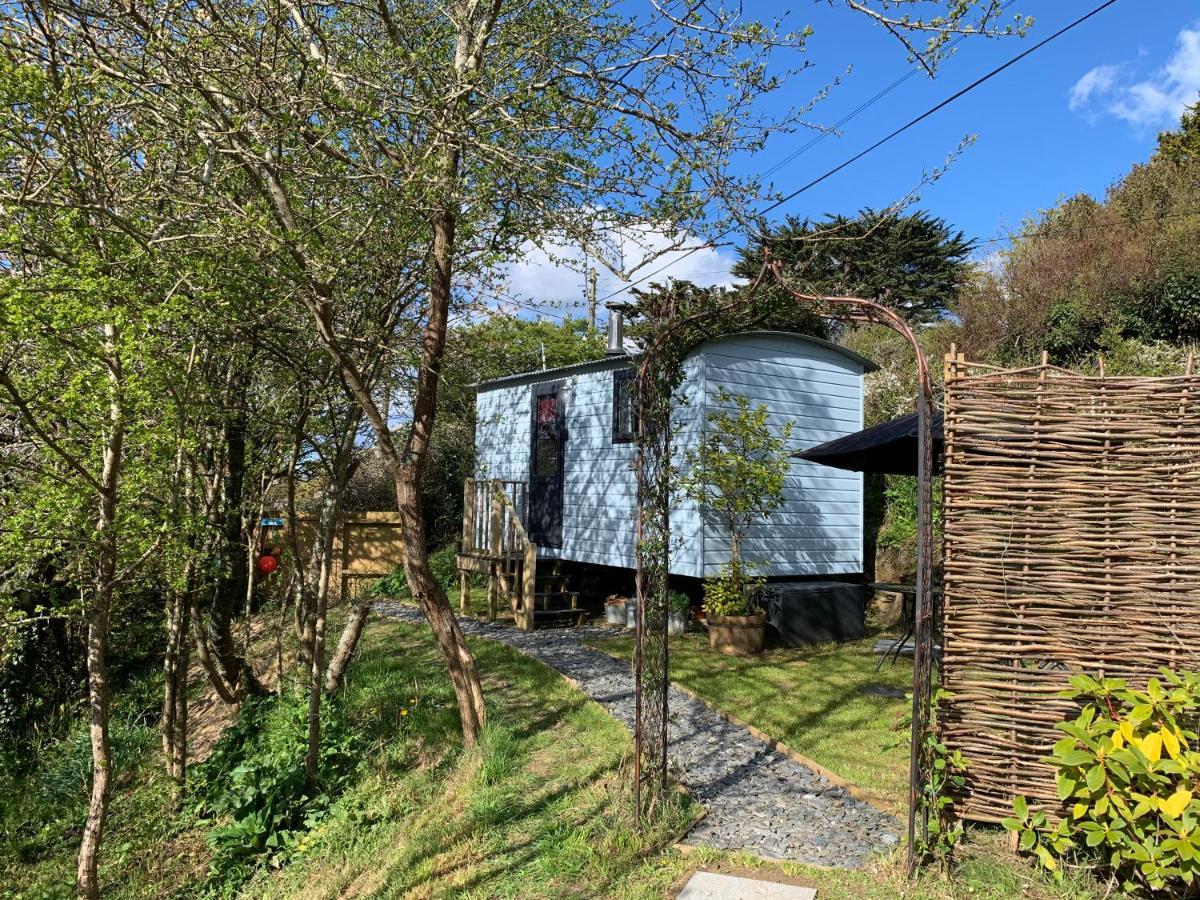 Tides Reach, Deluxe Shepherds Hut 1, 100M From The Beach St Merryn Extérieur photo