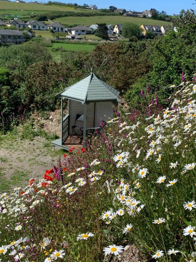 Tides Reach, Deluxe Shepherds Hut 1, 100M From The Beach St Merryn Extérieur photo